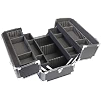 HMF 14901-02 Maletín para maquillajes- Maletín de Transporte- Neceser- Maletín Universal- 33 x 22-5 x 24 cm